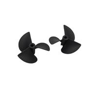 RC Boat Propeller, Marine Multi-Specification Three-Blade Left & Right Hand Nylon Propellers for Dual Motor, 32/35/36/52/55mm Diameter, 1 Pair(D55*4.80mm)