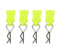 RC Body Clips R Pins RC Clips with Fixing Bracket Aluminum Pull Tabs Mount Compatible for 1/10 1/12 Redcat Traxxas Axial RC4WD Losi Tamiya HPI HSP RC Car Crawler Truck Buggy