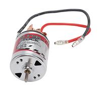 RC Brushed Motor 540 High Torsion External Replaceable Carbon Brush Strong Magnetic Force Large Power for RC Climbing Car Axial Ghost Scx10 I II III Refitting Iron Copper Silver (22T)