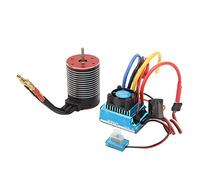 RC Brushed Motor ESC Set, Waterproof High Torsion 3650 Brushless Motor, 120A ESC Combo for RC Car, Hobbyists, Racers, DIY Enthusiasts, Speed, Acceleration, Handling