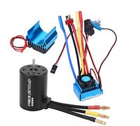 RC Brushless ESC, High Performance 80A Heat Sink Motor Controller for 1/10 RC Car, 3100KV 3650 Motor Speed Controller with Advanced Thermal Management for Enthusiasts and Hobbyists