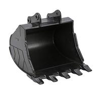 RC Bucket, RC Car Bucket Metal Remote Control Excavator Engineering Car Replacement Bucket RC Bucket Accessory Part Fit for 1580 RC Excavator Engineering Car