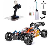 RC Buggy, 70KM/H Fast Petrol Engine Racing Car RC Vehicle Nitro Gas Power Rc Car 72CC Oil-powered RC Truck, 4WD Two Speed Off Road Truck
