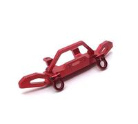 RC Bumper Accessories Compatible With MN D90 D91 D96 For MN98 99S 1/12 RC Car Upgrade Modification Parts Accessories Metal Front Bumper Tow Hook(Red)