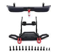 Rc Bumper Compatible With MJX For Hyper Go H12Y 1/12 RC Crawler Car Upgrade Parts Accessories Aluminum Alloy Front Rear Bumper(Black,1set)