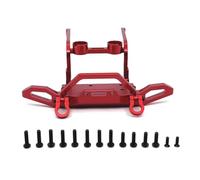 Rc Bumper Compatible With MJX For Hyper Go H12Y 1/12 RC Crawler Car Upgrade Parts Accessories Aluminum Alloy Front Rear Bumper(Red,Front)
