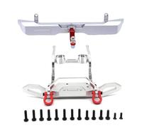 Rc Bumper Compatible With MJX For Hyper Go H12Y 1/12 RC Crawler Car Upgrade Parts Accessories Aluminum Alloy Front Rear Bumper(Silver,1set)