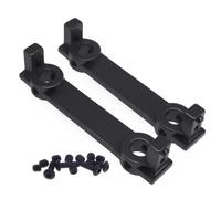 Rc Bumpers Set Front Rear Bumper Mounts Alloy For RGT 86100 86110 FTX5579 For Outback For Fury 1/10 Machined RC Car Parts Accessories Trucks(Black)