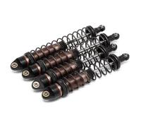 RC Car Absorber Damper Compatible With Arrma For Granite For Senton For Rock For Vorteks For Typhon 1/10 RC Car Upgrade Parts Front Rear Metal Shock Absorbers(Brown)
