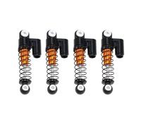 RC Car Absorber Damper Compatible With Axial For SCX24 C10 For JLU For Bronco 1/24 RC Car Parts Upgrade Parts4pcs Metal Shock Absorber 32mm Oil Damper(Yellow)
