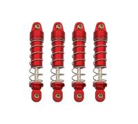 RC Car Absorber Damper Compatible With TRX4M For TRX-4M 1/18 RC Car Parts Tracked For Climbing Model X18A Aluminum Alloy Shock Absorber(Red)