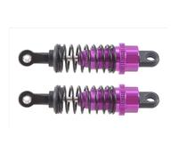 RC Car Absorber Damper Compatible With Wltoys A959 A969 A979 K929 For Hpi For Hsp For Traxxas For Losi 1/18 Rc Car Parts 2Pcs Oil Adjustable 65Mm Shock Absorber(Purple)