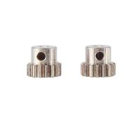 RC Car Accessories Compatible With 7075 For Hsp For RGT For Redcat 370 380 390 16T 1/12 1/16 RC Car 2PCS 2.3Mm Shaft Metal Pinion Motor Gear 48DP M0.6 M0.8