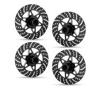 RC Car Accessories Compatible With Arrma 1/7 For Infraction For Limitless For Felony 1/8 For Typhon Upgrade Parts Metal Brake Disc Wheel Hex Hub Adapter 17mm(Black)