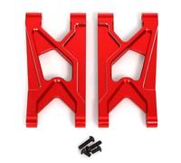 RC Car Accessories Compatible With ARRMA For Gorgon 4X2 2WD For Monster Truck 1/10 RC Upgrade Parts Aluminum Alloy Rear Lower Arm(Red)