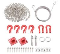 RC Car Accessories Compatible With Axial For Scx10 For Wraith D90 For Tamiya For Traxxas 1/10 RC Crawler Car Parts Trailer Hook Tow Chain Shackle Bracket