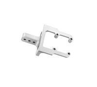 RC Car Accessories Compatible With Axial Scx10 Pro 90046 AR44 1/10 RC Car Accessories Upgrades Parts Metal Rear Heightened Servo Mount Stand(Silver)