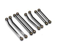 RC Car Accessories Compatible With JJRC C8801 C8808 C8809 AX8560 For TRX4M 1/18 Remote-controlled Car Metal PO Accessories With 8 Pull Rods(Black)