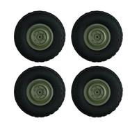 RC Car Accessories Compatible With LDRC For LD-P06 For Unimog 1/12 RC Truck Cars Upgrade Spare Parts Accessories 4Pcs Wheel Tire Tyre Green