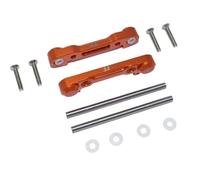 RC Car Accessories Compatible With LOSI For Lasernut U4 For Tenacity For DB Pro 1/10 RC Car Metal Front Suspension Arm Mount Fixed Block Upgrade Parts(Orange)