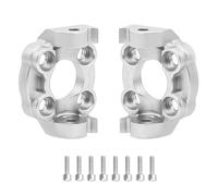 RC Car Accessories Compatible With LOSI For Mini For LMT 4X4 1/18 RC Car For Monster Truck Aluminum C Hub Front Steering Cup With Enlarged Bearing(Silver,C Hub)