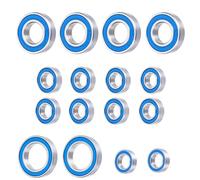 RC Car Accessories Compatible With SCX6 AXI05000 1/6 RC Crawler Car Upgrade Parts Accessories 16Pcs Wheel Hub Axle Sealed Bearing Kit