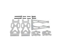 RC Car Accessories Compatible With SCY 1/16 Remote Control Car Upgrade Accessories High For Speed Metal Rear For Up And Down Sway Arms(L/R) Set Kit(Silver)