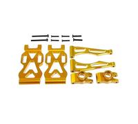 RC Car Accessories Compatible With SCY 1/16 Remote Control Car Upgrade Accessories High For Speed Metal Rear For Up And Down Sway Arms(L/R) Set Kit(Yellow)