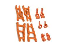 RC Car Accessories Compatible With Traxxas For Slash 2WD For VXL RC Car Upgrade Parts Plastic Front And Rear Suspension Arm Steering Block Stub Axle Carrier(Orange)