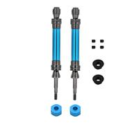 RC Car Accessories Compatible With Traxxas For Slash For Rustler For Stampede For Hoss For VXL 4X4 1/10 RC Car Parts Metal CVD Front And Rear Drive Shaft(Blue,Rear)