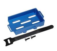 RC Car Accessories Compatible With TRX4-M For Defender For Bronco 1/18 RC Car Crawler Upgrade Parts 1 Set Aluminum Alloy Battery Tray With Strap(Blue)