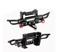 RC Car Accessories Compatible With TRX4M For Bronco 1/18 RC Crawler Car Upgrade CNC Aluminum Front Rear Bumper Upgrade Accessories(Rear and Front)