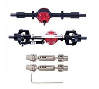 RC Car Accessories Compatible With WPL C14 C24 C34 C44 C54 B14 B24 Metal Front Rear Axle And Drive Shaft Set 1/16 RC Car Upgrade Parts Accessories(Black)