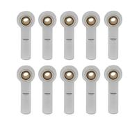 RC Car Accessories For Axial For SCX10 II D90 D110 For Tamiya CC01 1/10 Metal M3*27MM Link Tie Rod End Ball Joint Ends RC Car Boat Car Airplane DIY Parts(Silver)
