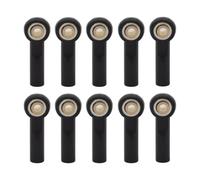 RC Car Accessories For Axial For SCX10 II D90 D110 For Tamiya CC01 1/10 Metal M3*27MM Link Tie Rod End Ball Joint Ends RC Car Boat Car Airplane DIY Parts(Black)