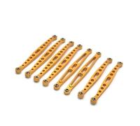 RC Car Accessories For HB For Toys ZP1001 ZP1002 ZP1003 ZP1004 ZP1005 ZP1008 1/10 8pcs Metal For Chassis Suspension Link Rod Tie RC Car Upgrade Parts(Yellow)