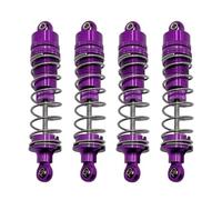 RC Car Accessories For HB R1001 For Bronco R1002 R1003 4pcs Metal Oil Shock Absorber Damper RC Car Upgrade Parts Accessories(Purple)