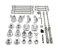 RC Car Accessories For HB R1001 R1002 R1003 1/10 Metal Portal Axle Gear Housing Diff Cover Mount Drive Shaft Link Kit RC Car Upgrade Parts(Silver)