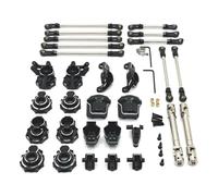 RC Car Accessories For HB R1001 R1002 R1003 1/10 Metal Portal Axle Gear Housing Diff Cover Mount Drive Shaft Link Kit RC Car Upgrade Parts(Black)