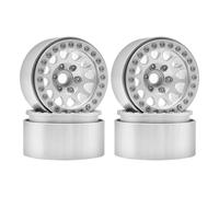 RC Car Accessories For Hsp For Wraith For Tamiya For Axial For SCX10 D90 For HPI 1/10 rc Car Spare Part Metal 1.9 Beadlock Wheel Rim Hub Modification(Silver)