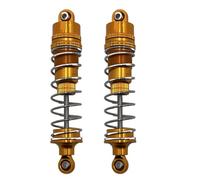 RC Car Accessories For Huangbo R1001 R1002 R1003 1/10 Metal Front And Rear Hydraulic Shock Absorbers RC Car Upgrade Parts(Yellow)