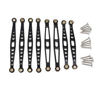 RC Car Accessories For HuangBo ZP1001 ZP1002 ZP1003 ZP1004 1/10 Metal Modification Fixed Tie Rod RC Car Upgrade Or Repair Replacement Parts(Black)