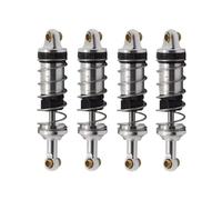 RC Car Accessories For MJX For Hyper Go 14301 14302 1/14 Metal Front And Rear Hydraulic Shock Absorbers Hole To 60MM Rc Car Upgrade Parts(Silver)