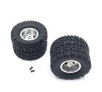RC Car Accessories For MN For MN78 For WPL B14 C24 For JJRC For Henglong FY 1/12 1/16 Metal For Rally Wheel Hub Tires Double Wheels RC Car Upgrade Parts(Silver)