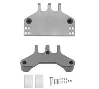 RC Car Accessories For MN86 G500 4WD Series And Crawler Metal Steering Gear Bracket Servo Base Seat Modified Accessories RC Cars(Titanium)