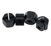 RC Car Accessories For SCX10 For HSP For HPI For Tamiya For Traxxas For Slash 5/6/7/8/9/10/11/12mm Wheel Hex 12mm Drive Hubs With Pins Screws rc Car Crawler Parts(Black,9mm)