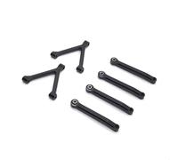 RC Car Accessories For SG-2801 For Mini D90 1/28 Metal Fixed Tie Rods Linkage Kit Alloy Version RC Car Upgrade Modified Parts Accessories Replacement(Black)