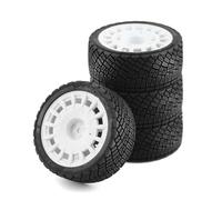RC Car Accessories For Tamiya For TT01 TT02 XV01 TA06 PTG-2 For HPI WR8 For HSP 1/10 RC For Racing Car Tires On Road Tyre Wheel Replacement rc Upgrades Parts(White)