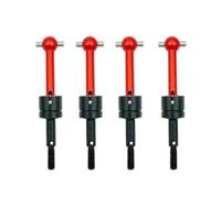 RC Car Accessories For Tamiya TT-01 TT-02 TA04 53792 1/10 Car Upgrade Parts Metal Universal Drive Shaft CVD Modification Accessories(Red)