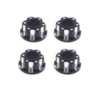 RC Car Accessories For Traxxas For Trx4 For Trx6 For HSP For Axial For SCX10 D90 D110 For Slash For Rgt 1/10 4Pcs M4 Tire Nut Wheel Lock Nuts RC Car Parts(Black)